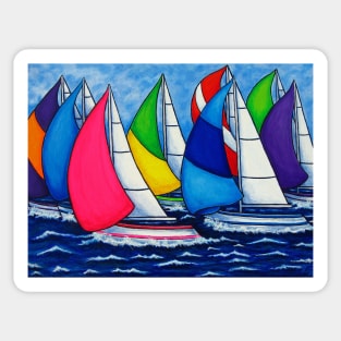 Colourful Regatta Sticker